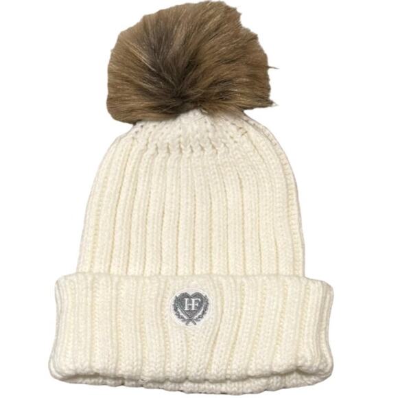 HF Knit Beanie, Lined Winter Hat, OS Unisex, Cream NWOT - Picture 1 of 4